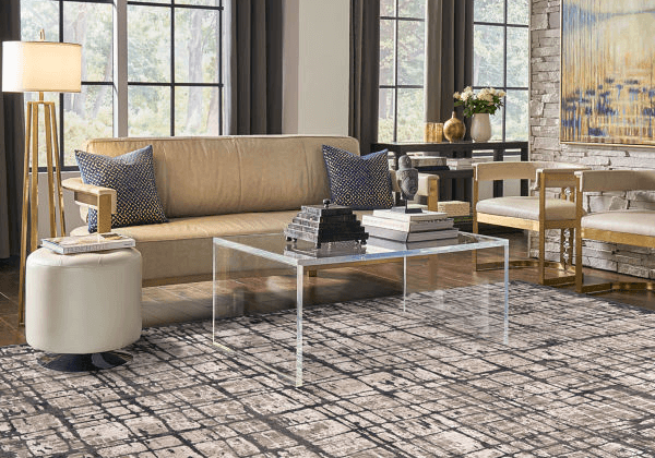 Area Rug in living room | TUF Flooring LLC